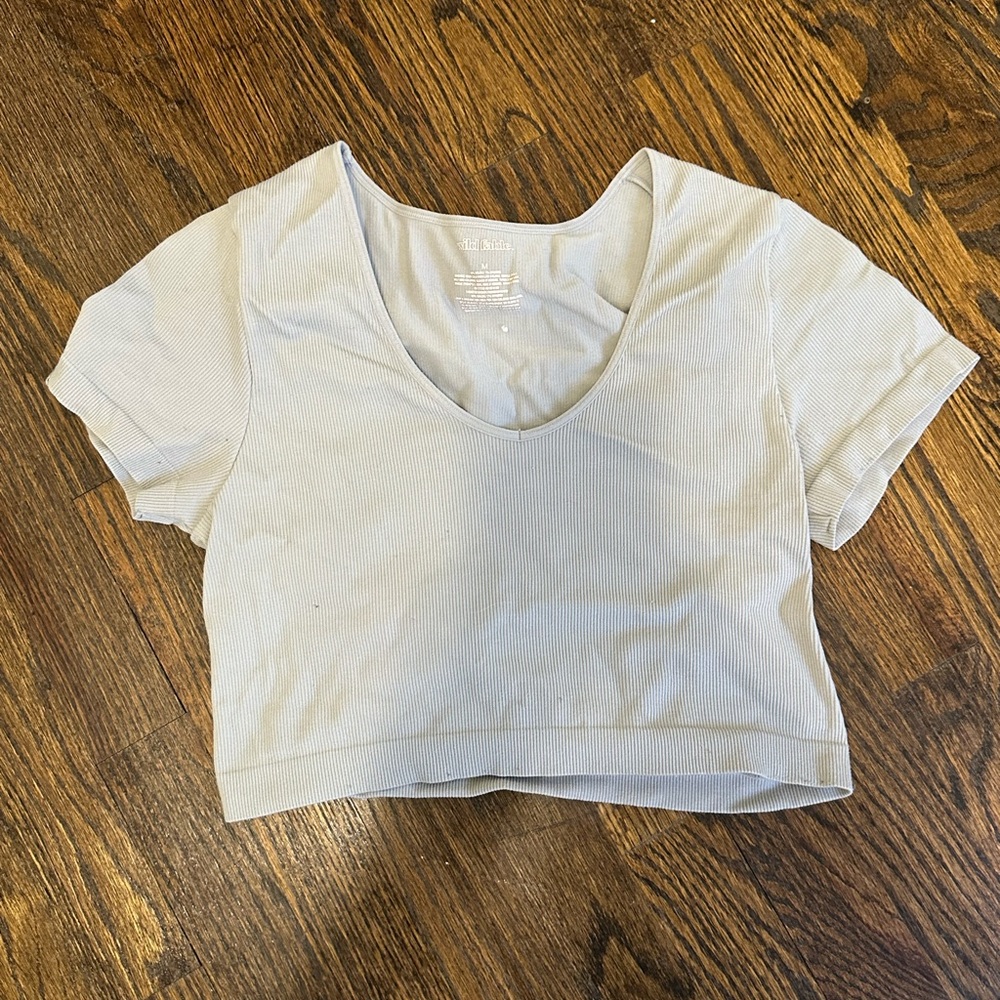 Wild Fable Light Cream Crop Top